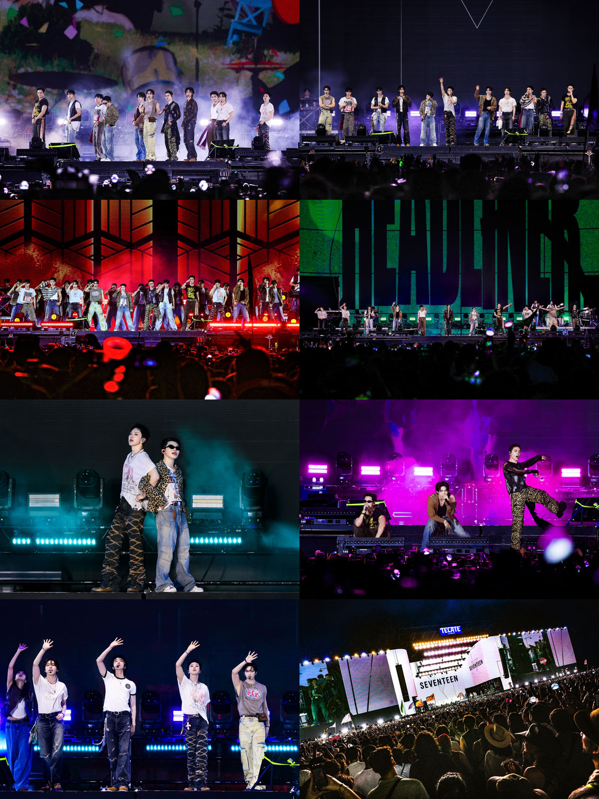 세븐틴, 멕시코 ‘팔 노르떼’서 퍼포먼스 하나로 관객 제압