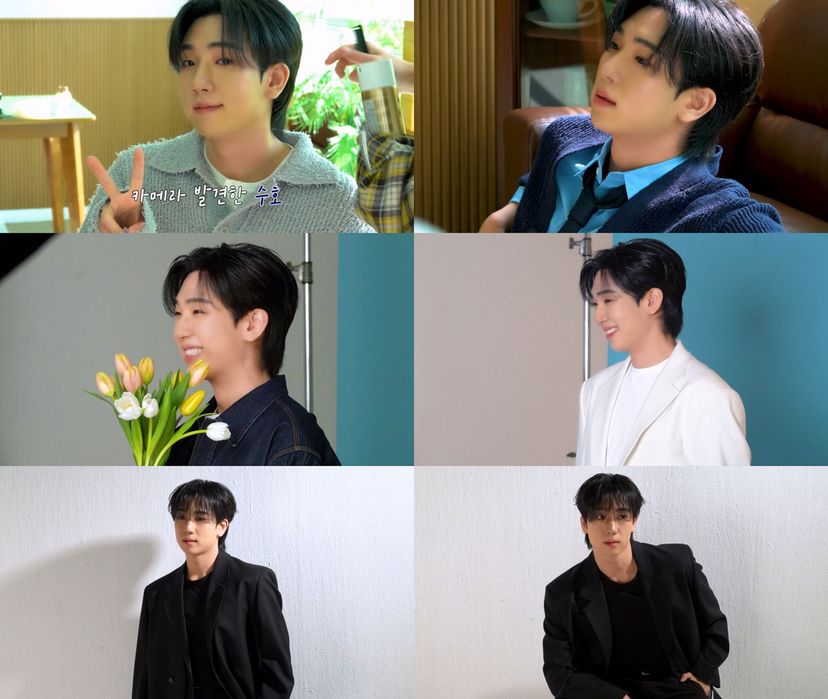 ‘트롯 신성’ 최수호, 첫 앨범 재킷 촬영장서 매력 폭발
