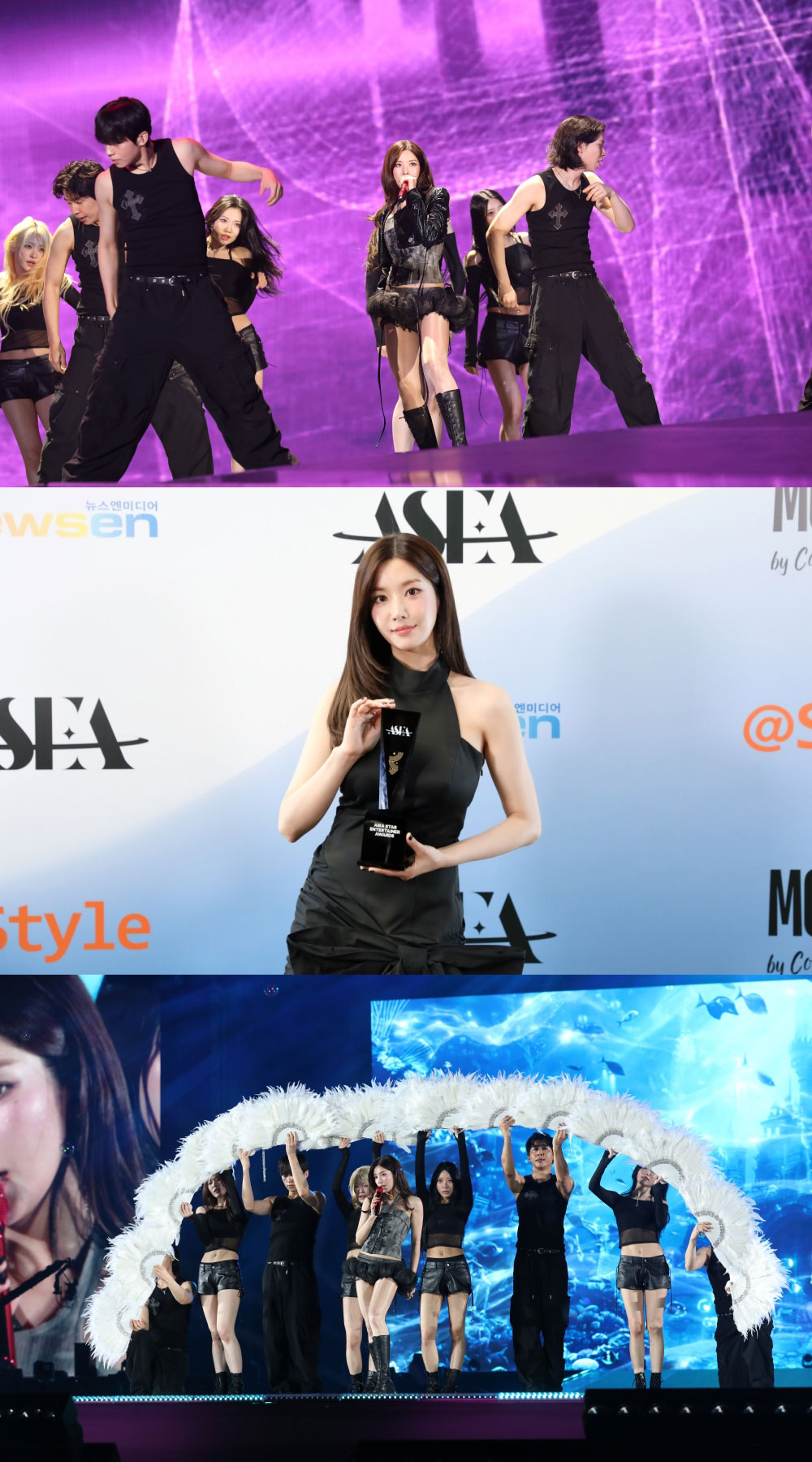 첫 트로피 품은 권은비, 압도적 퍼포머스로 일본 홀려